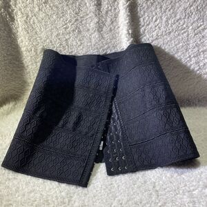 Waist Trainer Corset Style in Black - Hook & Eye Closures Adjustable Size Large